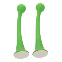 2pcs Cute Car Roof Decorations and Hood Stickers Non‑Fading Antenna Style Easy Installation Exterior Ornaments