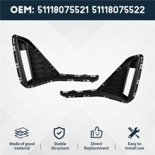 For F52/M Version Fog Lamp Frame Front Bumper Left and Right Wind Screen 51118075521 51118075522