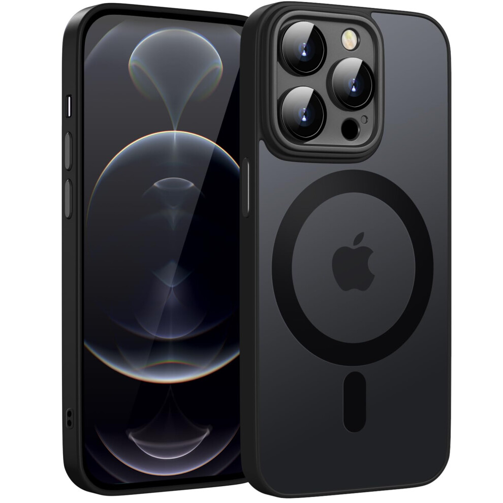 Magnetic Case Antifingerprint Matte Slim Tpu Shockproof 6.7' For Magsafe Iphone 12 Pro Max Black 9771547079453