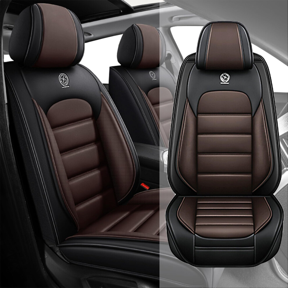 Waterproof Car Seat Covers For Lexus Rx 500H 20232025, Custom Fit Front Protector In And Coffee Black 9092120221435