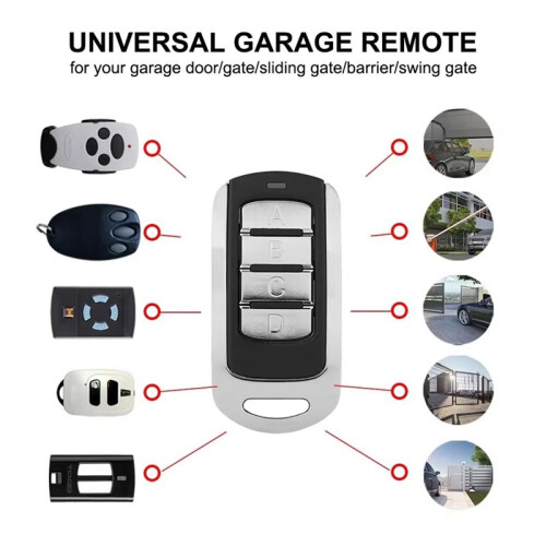 4 in 1 Garage Remote Multi Frequency 287-868MHz Clone 434.42mhz 868.35mhz 433.92 Gate Control Command Transmitter 3pcs