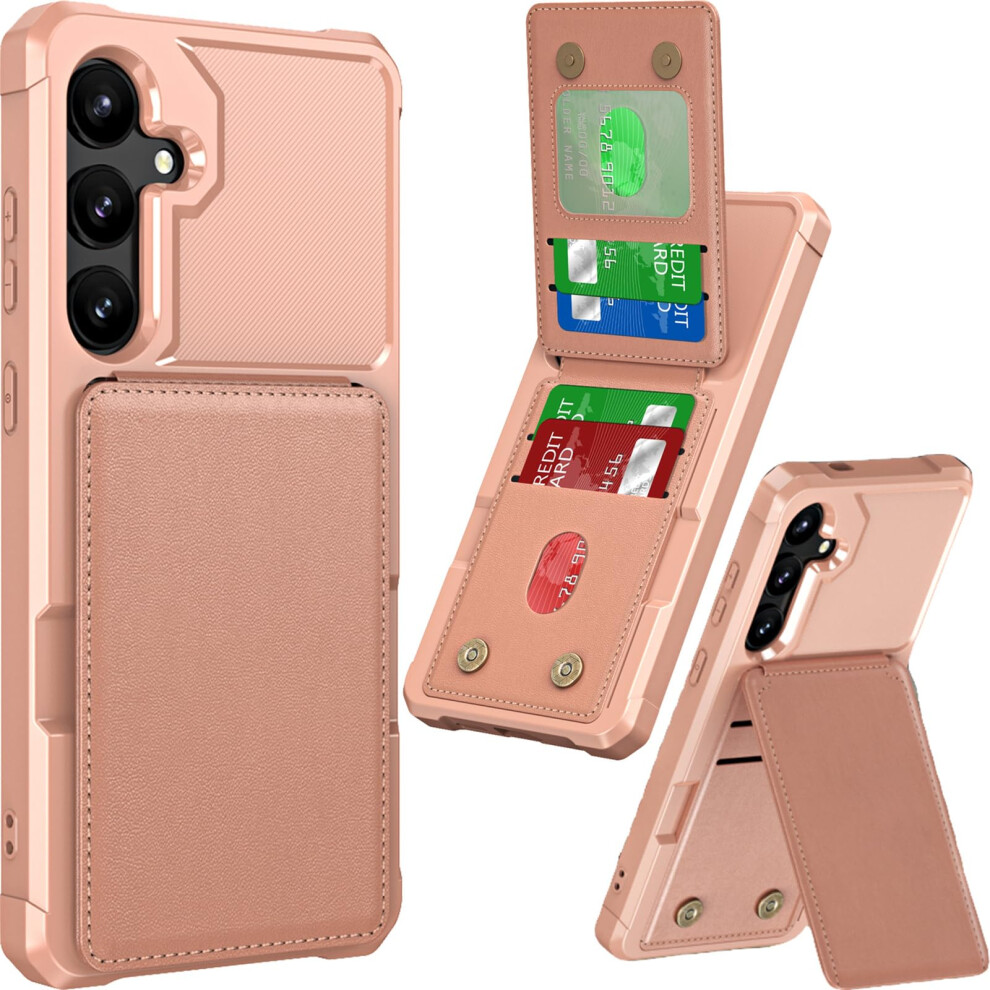 Pu Leather Wallet Case With Card Holder Kickstand And Magnetic Flip Closure For Samsung Galaxy S25/S24 9092120819243