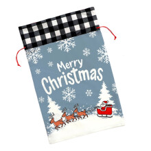 Festival Fabric Gift Bag Large Cloth Christmas Party Treat-C
