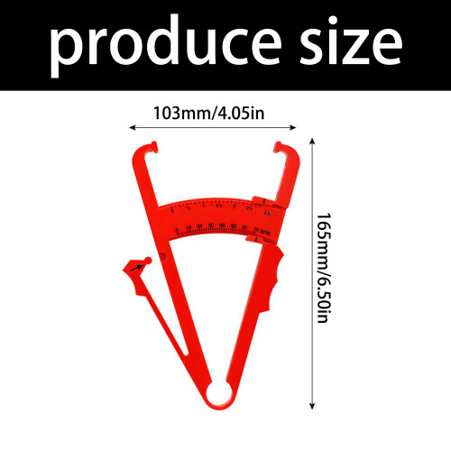 Double Scale Skinfold Caliper For Accurate Body Fat-Red 2