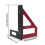Aluminum Triangle Rulers Accuracy Measuring Tool-Black And Red 4