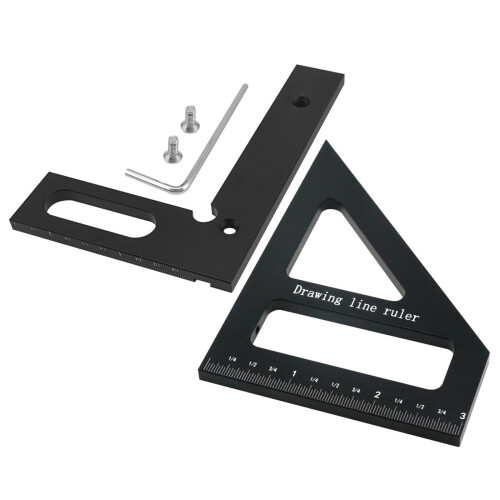 Accuracy Aluminum Triangle Rulers Strong for-Thin Model