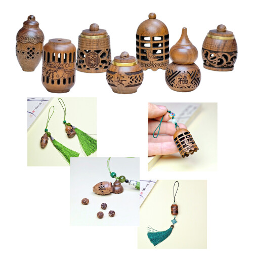 Solid Wood Incenses Holders With Detachable-Palace lights 2