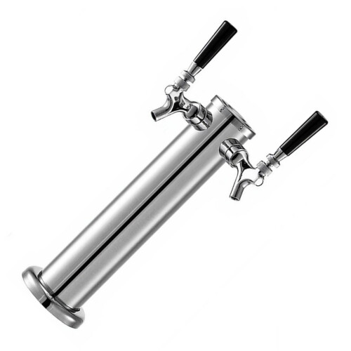 Commercial Double Outlet Dispensing Tap Untarnished Professional