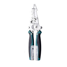 Multipurpose Electrician Pliers with Voltage Testing-Dark green