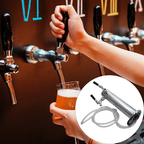 Commercial Double Outlet Dispensing Tap Untarnished Professional 1