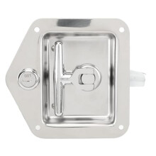 Stainless Steel Toolbox Latch RV Toolbox Lock 304 T Handle With Keys Waterproof Gasket Corrosion‑Resistant