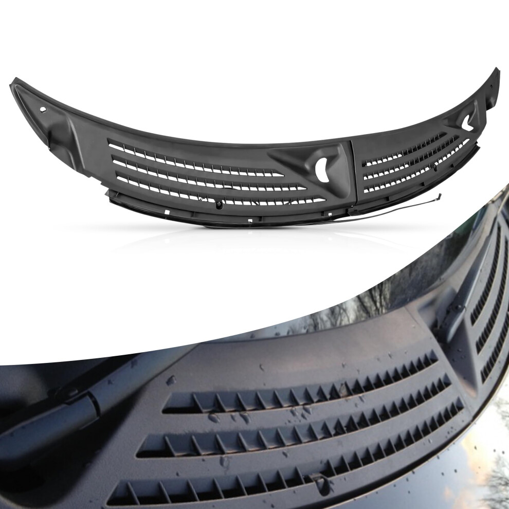 20092014 Windshield Wiper Cowl Grille Panel Set With Seals Lh Rh Direct Fit For Ford F150 Black 9330225041726