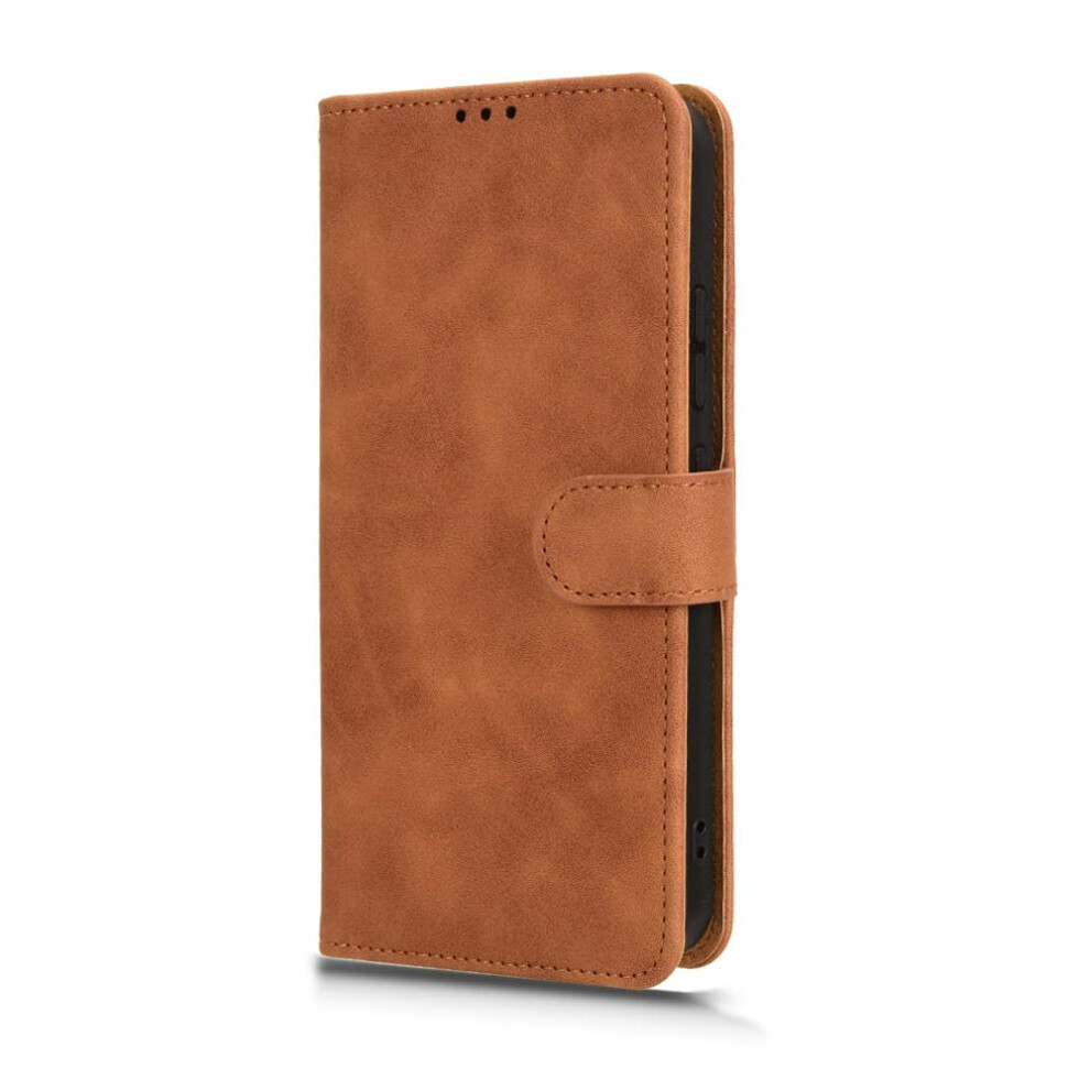 Leather Wallet Case Magnetic Closure Kickstand Flip Cover For Samsung Galaxy S25 Ultra Brown 9092120820478
