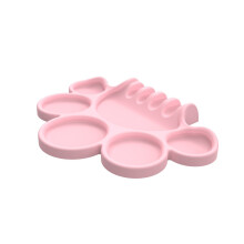 Safe Silicone Children Kids Art Palette Washable Color-Pink