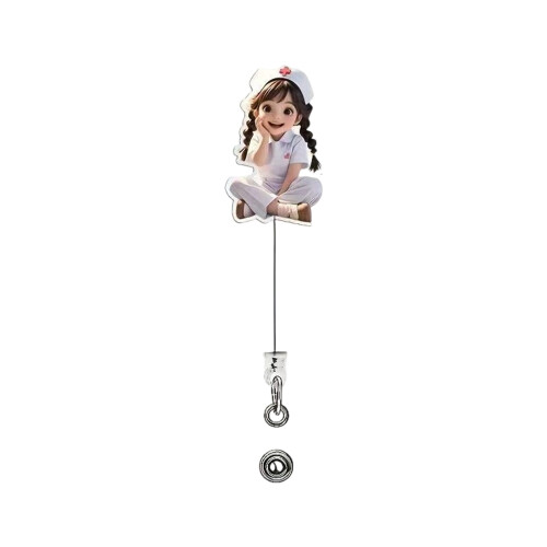 Secure Clip Badges Reel with Adjustable Strap Health-9