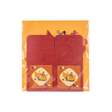 Handmade Harvest Box Paper Sculpture Holiday Cards for