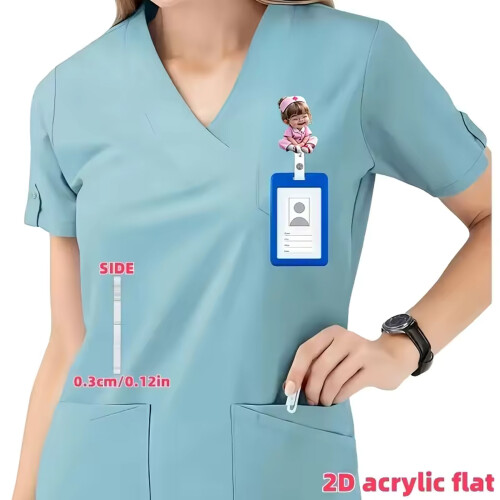 Secure Clip Badges Reel with Adjustable Strap Health-9 2