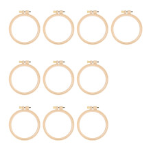 10Pcs Adjustable Plastic Embroidery Hoop Stitching Frame for