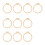 10Pcs Adjustable Plastic Embroidery Hoop Stitching Frame for 1