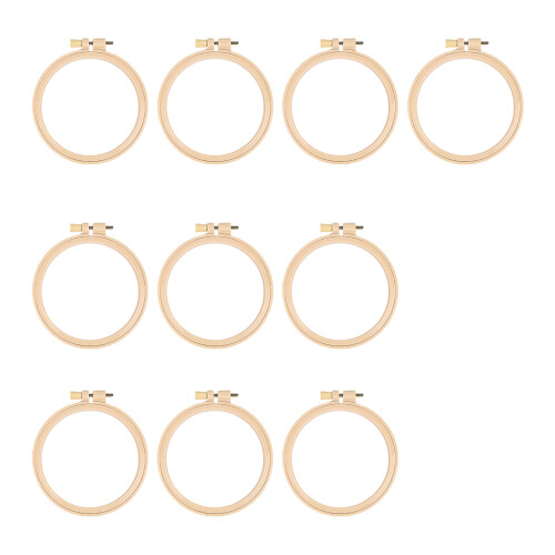 10Pcs Adjustable Plastic Embroidery Hoop Stitching Frame for
