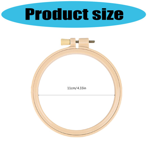 10Pcs Adjustable Plastic Embroidery Hoop Stitching Frame for 2