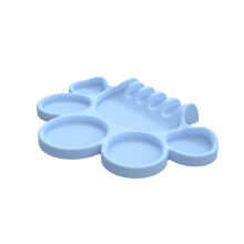 Reusable Silicone Artist Palette For Childrens Kids-Light blue