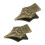 2Pcs Antique Note Clip Document Clamp For Notebook-Green bronze 1