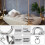 Heavy Gauges Metal Mounting Brackets with Rings for Ceiling 2