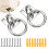 Heavy Gauges Metal Mounting Brackets with Rings for Ceiling 3