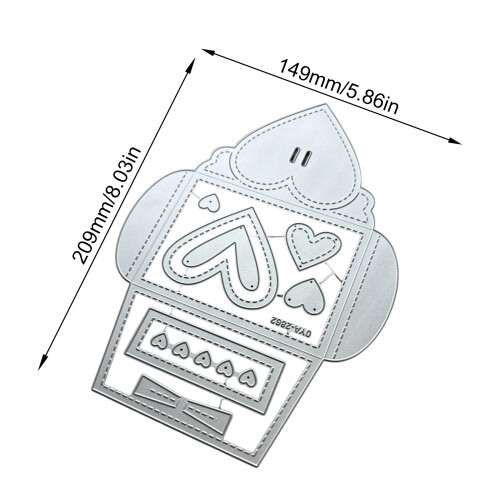 Multipurpose Crafting Die for Envelopes Cards Labels and Art 2