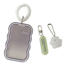 Clear Student Access Meal Card Holders Waterproof Easy-Grey