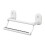 Wall Mounted Kitchen Rack Strong Suction Base-Crescent  white 1