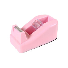 Tape Dispenser Holder Lightweight Tape Cutter Tool With-Pink