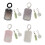 Clear Student Access Meal Card Holders Waterproof Easy-Grey 2