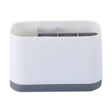 Removable Toothpaste Toothbrush Storage Rack Plastic-grey