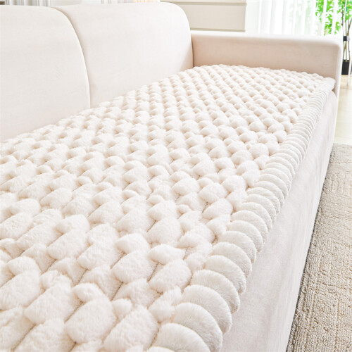 Soft Plushes Sofa Cushion Thickened Design-90x120cm Beige Color