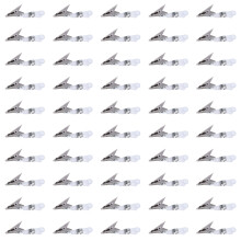 50PCS Metal Clips Badge Holders Clips For Name Card And