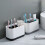 Removable Toothpaste Toothbrush Storage Rack Plastic-grey 7