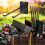 Industrial Garden Tool Wall Rack Metal Storage Organizer for 4