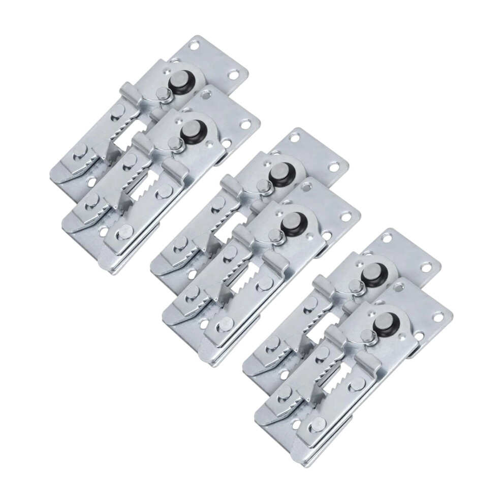 6Pcs Steel Sectional Brackets Locking Clips Secure Sofa-Small 7696001650219