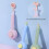 Pet Deshedding Comb With Massage Feature ABS Plastic-Cute pink 7