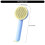 Pet Deshedding Comb With Massage Feature ABS Plastic-Cute pink 4