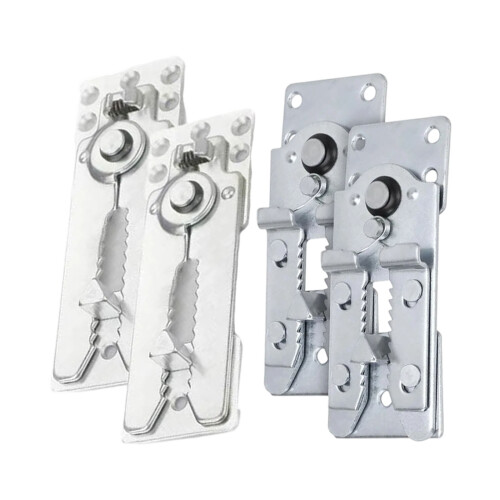 6Pcs Steel Sectional Brackets Locking Clips Secure Sofa-small 1