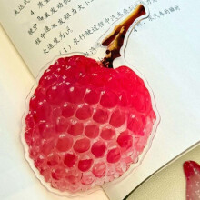 10Pcs Realistic Fruit Shape Acrylic Bookmarks Reading- litchi