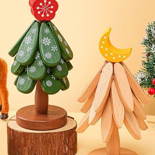 Christmas Tree Shape Stackable Coasters Heat-Sakura style 1