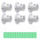 Sturdy Closet Rod Holders With Screws Anchors Adjustable-White 1