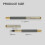 Metal Calligraphy Pen With Wolf Hair Tip For Precise Small-2 2