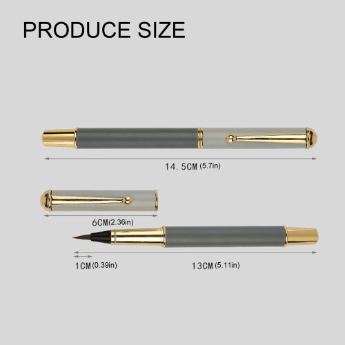 Metal Calligraphy Pen With Wolf Hair Tip For Precise Small-2 1