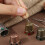 Retro Metal Thimble Finger Tip Protectors for-Ancient gold 7