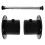 Secure Closet Rod Support Brackets Heavy Duty Stainless-Black 6